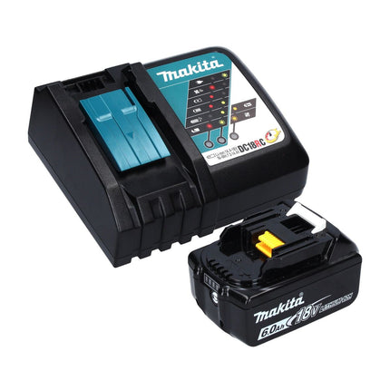 Makita DTD 155 RG1J akumulatorowy klucz udarowy 18 V 140 Nm 1/4" bezszczotkowy + 1x akumulator 6,0 Ah + ładowarka + Makpac