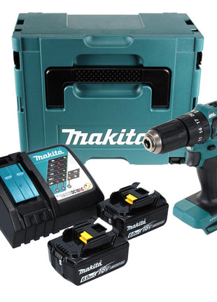 Makita DHP 483 RGJ akumulatorowa wiertarka udarowa 18 V 40 Nm + 2x akumulator 6,0 Ah + ładowarka + Makpac