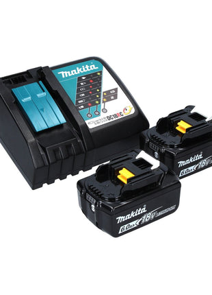 Makita DHP 483 RGJ akumulatorowa wiertarka udarowa 18 V 40 Nm + 2x akumulator 6,0 Ah + ładowarka + Makpac