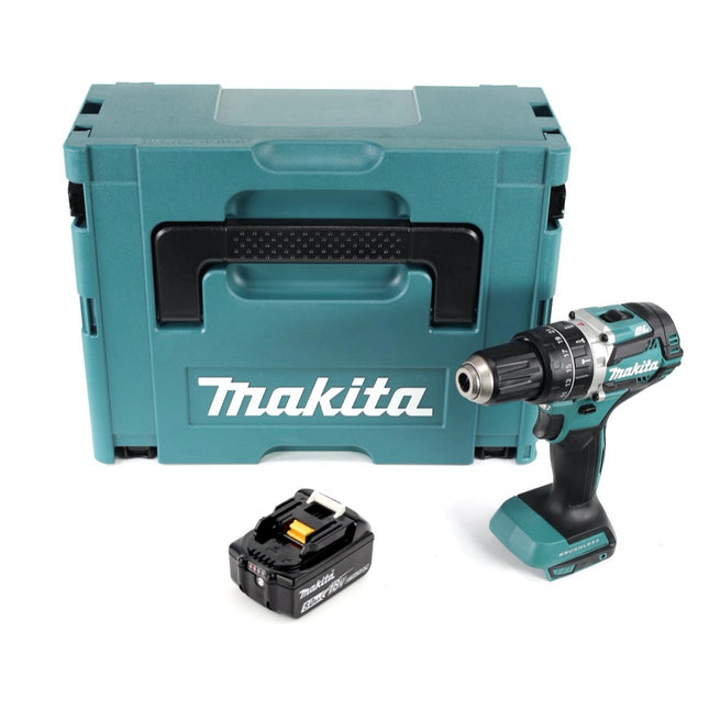 Makita DHP 484 T1J akumulatorowa wiertarko-wkrętarka udarowa 18 V 54 Nm bezszczotkowa + 1x akumulator 5,0 Ah + Makpac - bez ładowarki
