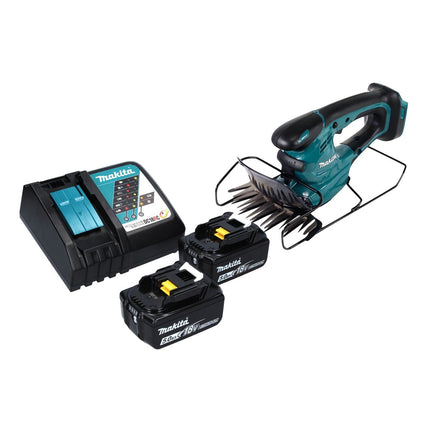 Makita DUM 168 RT Akku Grasschere 18 V + 2x Akku 5,0 Ah + Ladegerät