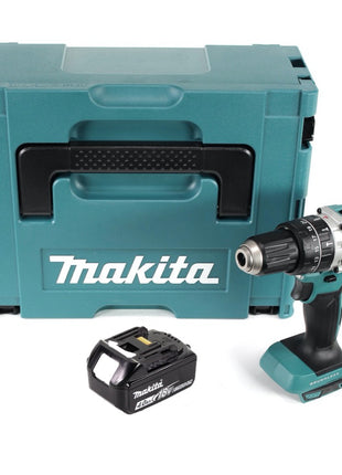 Taladro percutor inalámbrico Makita DHP 484 M1J 18 V 54 Nm sin escobillas + 1x batería 4,0 Ah + Makpac - sin cargador