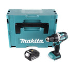 Makita DDF 484 M1J taladro atornillador inalámbrico 18 V 54 Nm sin escobillas + 1x batería 4,0 Ah + Makpac - sin cargador