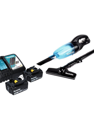 Makita DCL 180 RM B aspirador de batería 18 V negro + 2x baterías 4,0 Ah + cargador