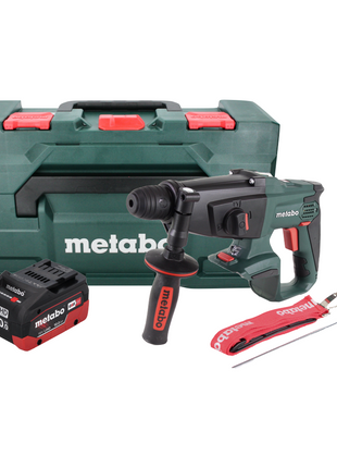 Metabo KHA 18 LTX Akku Kombihammer 18 V 2,2 J SDS Plus + 1x Akku 10,0 Ah + metaBOX - ohne Ladegerät