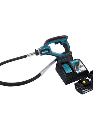 Makita DVR 450 RG Compacteur de béton sans fil 18 V 1,2 m + 2x Batteries 6,0 Ah + Chargeur