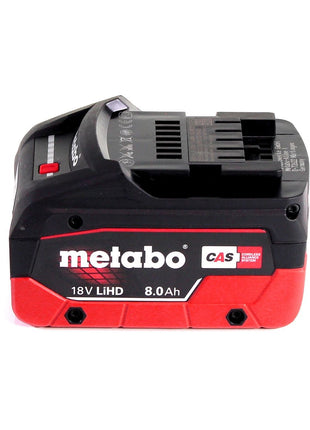 Metabo W 18 LTX 125 Quick Akku Winkelschleifer 18 V 125 mm + 1x Akku 8,0 Ah + MetaLoc - ohne Ladegerät