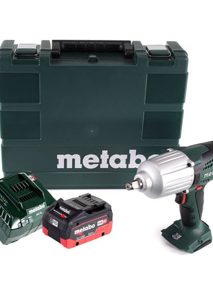 Metabo SSW 18 LTX 600 Akku Schlagschrauber 18 V 600 Nm 1/2" + 1x Akku 8,0 Ah + Ladegerät + Koffer