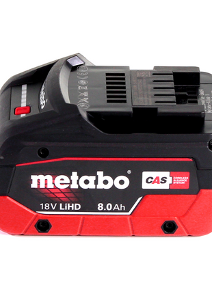 Metabo KHA 18 LTX Akku Kombihammer 18 V 2,2 J SDS Plus + 1x Akku 8,0 Ah + metaBOX - ohne Ladegerät