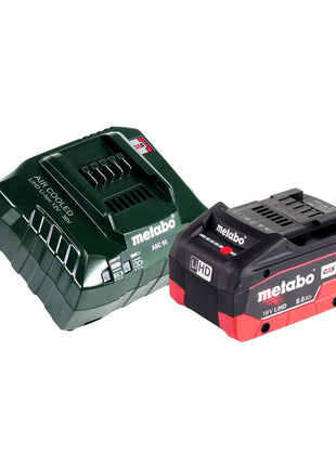 Scie circulaire à métaux sur batterie Metabo MKS 18 LTX 58 18 V 165 mm + 1x batterie 8,0 Ah + chargeur + MetaLoc