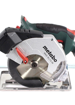 Metabo MKS 18 LTX 58 Akku Metall Handkreissäge 18 V 165 mm + 2x Akku 8,0 Ah + Ladegerät + MetaLoc