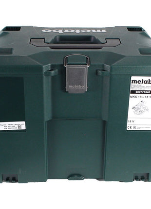 Metabo MKS 18 LTX 58 Akku Metall Handkreissäge 18 V 165 mm + 2x Akku 8,0 Ah + Ladegerät + MetaLoc