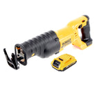 Dewalt DCS 380 N akumulatorowa pilarka szablasta Pilarka szablasta 18 V + 1x akumulator 2,0 Ah - bez ładowarki