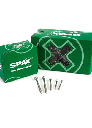 SPAX Vis universelle 4,5 x 40 mm - Filetage partiel - Tête fraisée T-STAR plus - 4Cut - WIROX - 400 pcs. (2x 0191010450403)