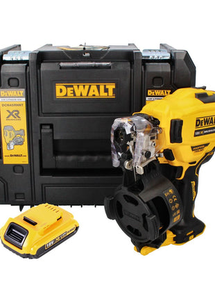 Cloueur à bobine DeWalt DCN 45 RNNT 18 V 19 - 44 mm sans balais + 1x batterie 2,0 Ah + TSTAK - sans chargeur