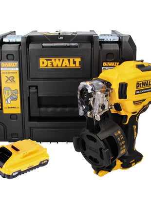 Cloueur à bobine DeWalt DCN 45 RNNT 18 V 19 - 44 mm sans balais + 1x batterie 3,0 Ah + TSTAK - sans chargeur