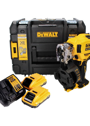 Cloueur à bobine DeWalt DCN 45 RNL2 18 V 19 - 44 mm sans balais + 2x batterie 3,0 Ah + chargeur + TSTAK