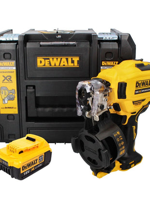 Cloueur à bobine DeWalt DCN 45 RNNT 18 V 19 - 44 mm sans balais + 1x batterie 4,0 Ah + TSTAK - sans chargeur