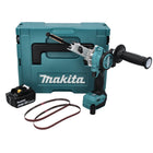 Makita DBS 180 T1J akumulatorowy pilnik taśmowy 18 V 9 x 533 mm bezszczotkowy + 1x akumulator 5,0 Ah + Makpac - bez ładowarki