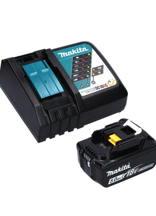 Makita DBS 180 RT1J Akku Bandfeile 18 V 9 x 533 mm Brushless + 1x Akku 5,0 Ah + Ladegerät + Makpac - Toolbrothers