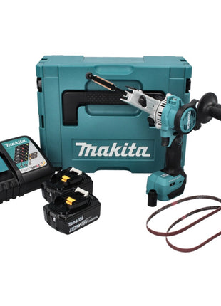 Makita DBS 180 RGJ Akku Bandfeile 18 V 9 x 533 mm Brushless + 2x Akku 6,0 Ah + Ladegerät + Makpac - Toolbrothers