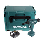 Makita DRV 250 T1J Akku Blindnietsetzgerät 18 V 20 kN Brushless + 1x Akku 5,0 Ah + Makpac - ohne Ladegerät