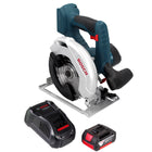 Bosch GKS 18 V-57 Professional Akku Kreissäge 18 V 165 mm + 1x Akku 3,0 Ah + Ladegerät