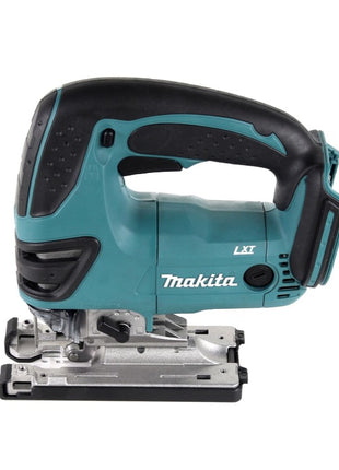 Makita DHP 482 STMX Perceuse-visseuse à percussion sans fil 18 V 62 Nm + Scie sauteuse DJV 180 + Meuleuse d'angle DGA 504 125 mm + 2x Batteries 5,0 Ah + Chargeur + Makbox Maxi + Planche à roulettes