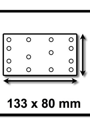 Festool STF 80x133 Schleifstreifen Granat P100 80 x 133 mm 100 Stk. ( 499628 ) für Rutscher RTS 400, RTSC 400, RS 400, RS 4, LS 130 - Toolbrothers