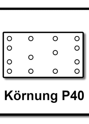 Festool STF 80x133 Schleifstreifen Granat P40 80 x 133 mm 200 Stk. ( 4x 497117 ) für Rutscher RTS 400, RTSC 400, RS 400, RS 4, LS 130