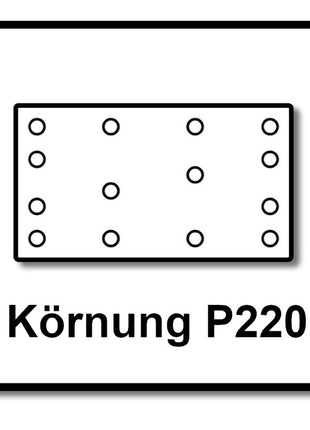 Festool STF 80x133 RU2/50 tiras de lijado Ruby 2 P220 80 x 133 mm 200 piezas (4x 499053) para correderas RTS 400, RTSC 400, RS 400, RS 4, LS 130