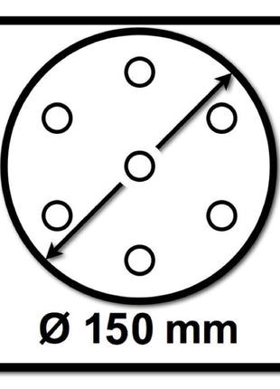 Festool STF D150/48 Schleifscheiben Granat P100 150 mm 200 Stk. ( 2x 575163 ) für RO 150, ES 150, ETS 150, ETS EC 150, LEX 150, WTS 150, HSK-D 150 - Toolbrothers