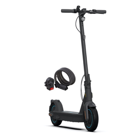 Ninebot Kick Scooter MAX G30D by Segway E-Scooter Elektro Roller 350 Watt + KickScooter Zahlenschloss