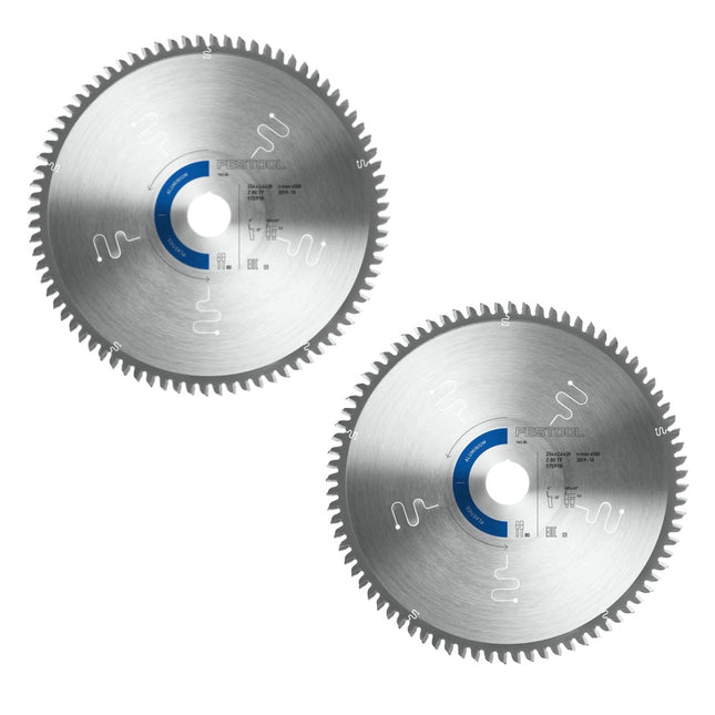 Zestaw specjalnych tarcz pilarskich Festool 2x TF80 A 254 x 2,4 x 30 mm ( 2x 575978 ) do pilarki stołowej TKS 80