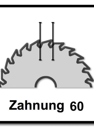 Festool Spezial Kreissägeblatt Set 2x HW 216 x 30 x 2,3 mm W60 ( 2x 491051 ) 216 mm 60 Zähne - Toolbrothers