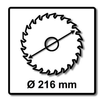 Zestaw uniwersalnych tarcz pilarskich Festool 3x HW 216 x 30 x 2,3 mm W36 216 mm 36 zębów ( 3x 500124 )