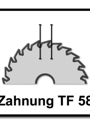 Festool TF58 2x 190 x 2,6 mm Jeux de lames de scie circulaire spéciale 190 mm (2x 492051) - 58 dents