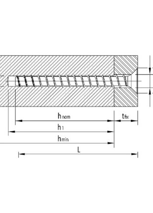 HECO MULTI MONTI plus F Schraubanker 6,0 x 40 mm 100 Stück ( 49860 ) Betonschraube, Senkkopf, T-Drive, verzinkt blau, A2K