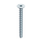 HECO MULTI MONTI plus F anclaje de tornillo 6,0 x 60 mm 100 piezas (48497) tornillo para hormigón, cabeza avellanada, accionamiento en T, galvanizado azul, A2K