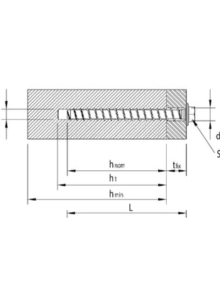 HECO MULTI MONTI plus SS Schraubanker 10,0 x 60 mm 25 Stück ( 48439 ) Betonschraube Sechskantkopf mit angepresster Scheibe HP-beschichtet