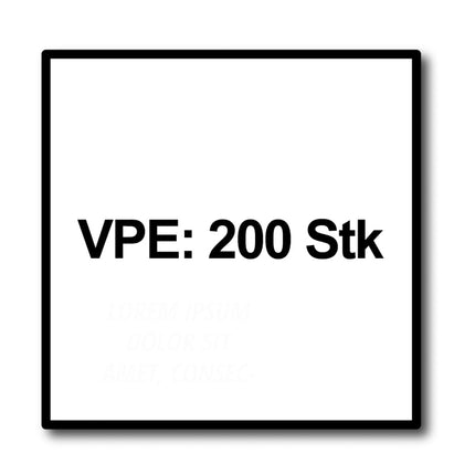 HECO MULTI MONTI plus SS Schraubanker 7,5 x 100 mm 200 Stück ( 4x 49817 ) Betonschraube Sechskantkopf mit angepresster Scheibe verzinkt blau A2K