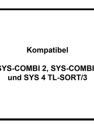 Festool Einsatzboxen Set 60x60/120x71 3xFT ( 201124 ) 17 tlg. für SYS-COMBI 2, SYS-COMBI 3 und SYS 4 TL-SORT/3 - Toolbrothers