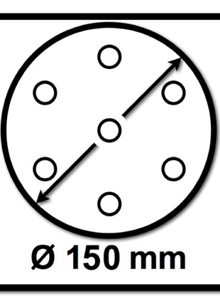 Mirka BASECUT Schleifscheiben 150 mm P220 100 Stk. ( 2261109922 ) Grip 15 Loch - Toolbrothers