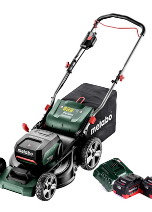 Metabo RM 36-18 LTX BL 46 Akku Rasenmäher 36 V ( 2x 18 V ) 46 cm Brushless + 2x Akku 8,0 Ah + Ladegerät - Toolbrothers