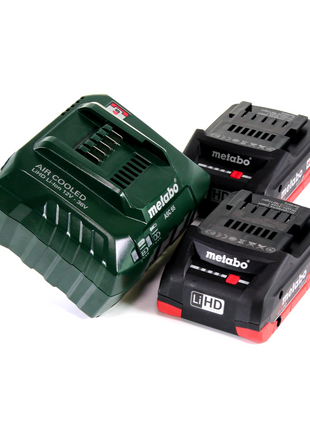 Desbrozadora de batería Metabo FSD 36-18 LTX BL 40 36 V (2x 18 V) mango redondo sin escobillas + 2x batería 4,0 Ah + cargador