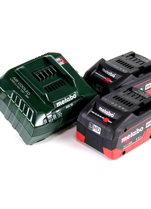 Desbrozadora de batería Metabo FSD 36-18 LTX BL 40 36 V (2x 18 V) mango redondo sin escobillas + 2x batería 5,5 Ah + cargador