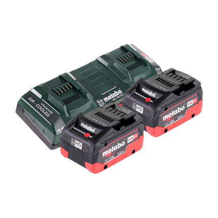 Metabo FSD 36-18 LTX BL 40 Akumulatorowa wykaszarka szczotkowa 36 V ( 2x 18 V ) bezszczotkowa z okrągłym uchwytem + 2x akumulator 5,5 Ah + podwójna ładowarka