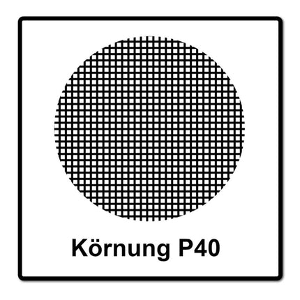 Mirka BASECUT Schleifscheiben 150 mm P40 200 Stk. ( 4x 2261105040 ) Grip 15 Loch