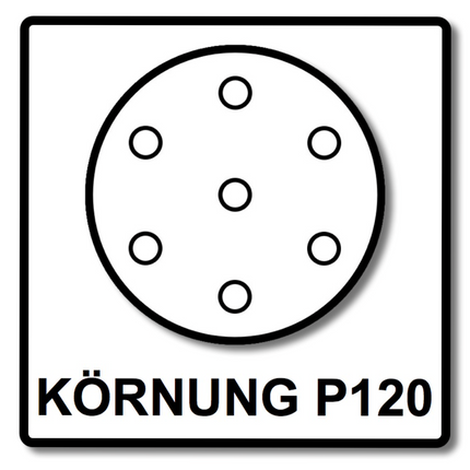Mirka BASECUT Schleifscheiben 150 mm P120 200 Stk. ( 2x 2261109912 ) Grip 15 Loch