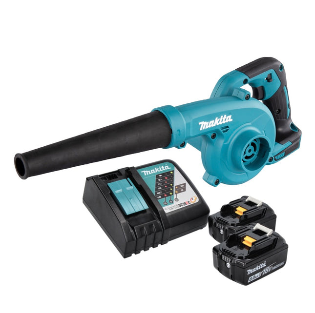 Makita DUB 185 RG akumulatorowa dmuchawa do liści 18 V + 2x akumulator 6,0 Ah + ładowarka